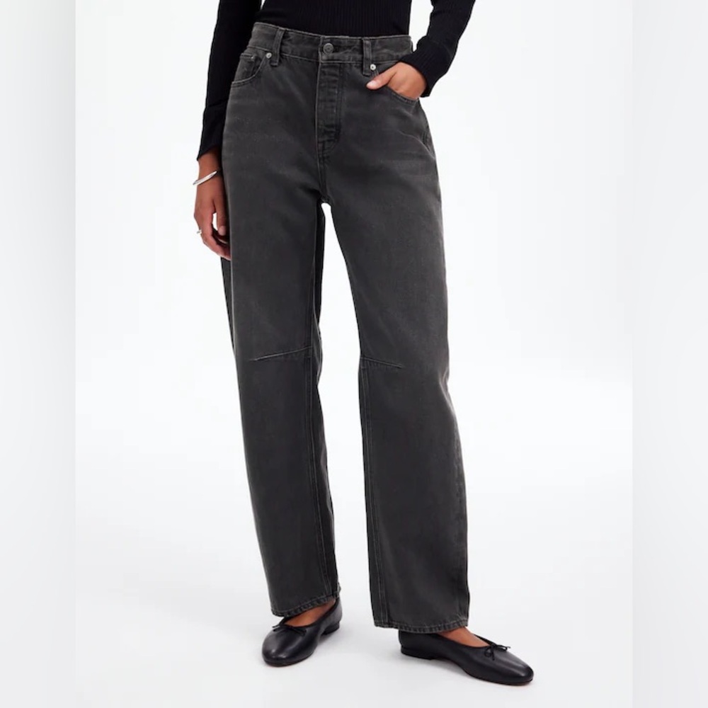 madewell | the darted barrel-leg jean - olenda wash